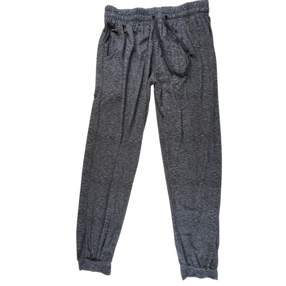 Real Essentials Joggers Medium Heather Gray Soft Knit Athleisure Lounge Pants - Picture 8 of 11
